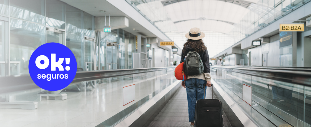 ok!seguros viagem no aeroporto